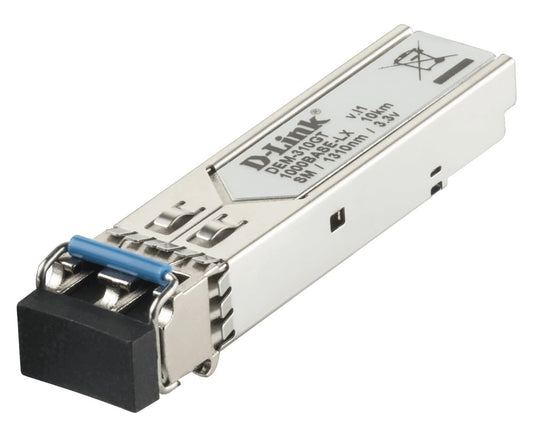 D-Link Gigabit Ethernet Optical Transceiver Single-Mode 1000BASE-LX SFP Module (DEM-310GT)