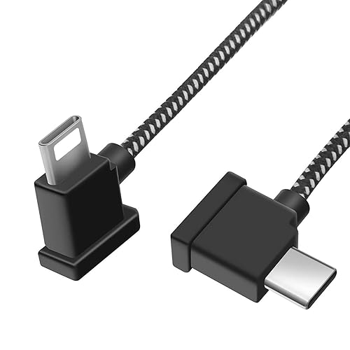 Hanatora 11.8 Inch USB C to iOS RC-N3/N2/N1/N1C Remote Controller Cable for DJI Mavic 3,Air 3S/3/2/2S,Neo,Mini 4K/2/2 SE/3 Pro,Nylon 1FT OTG Tablet