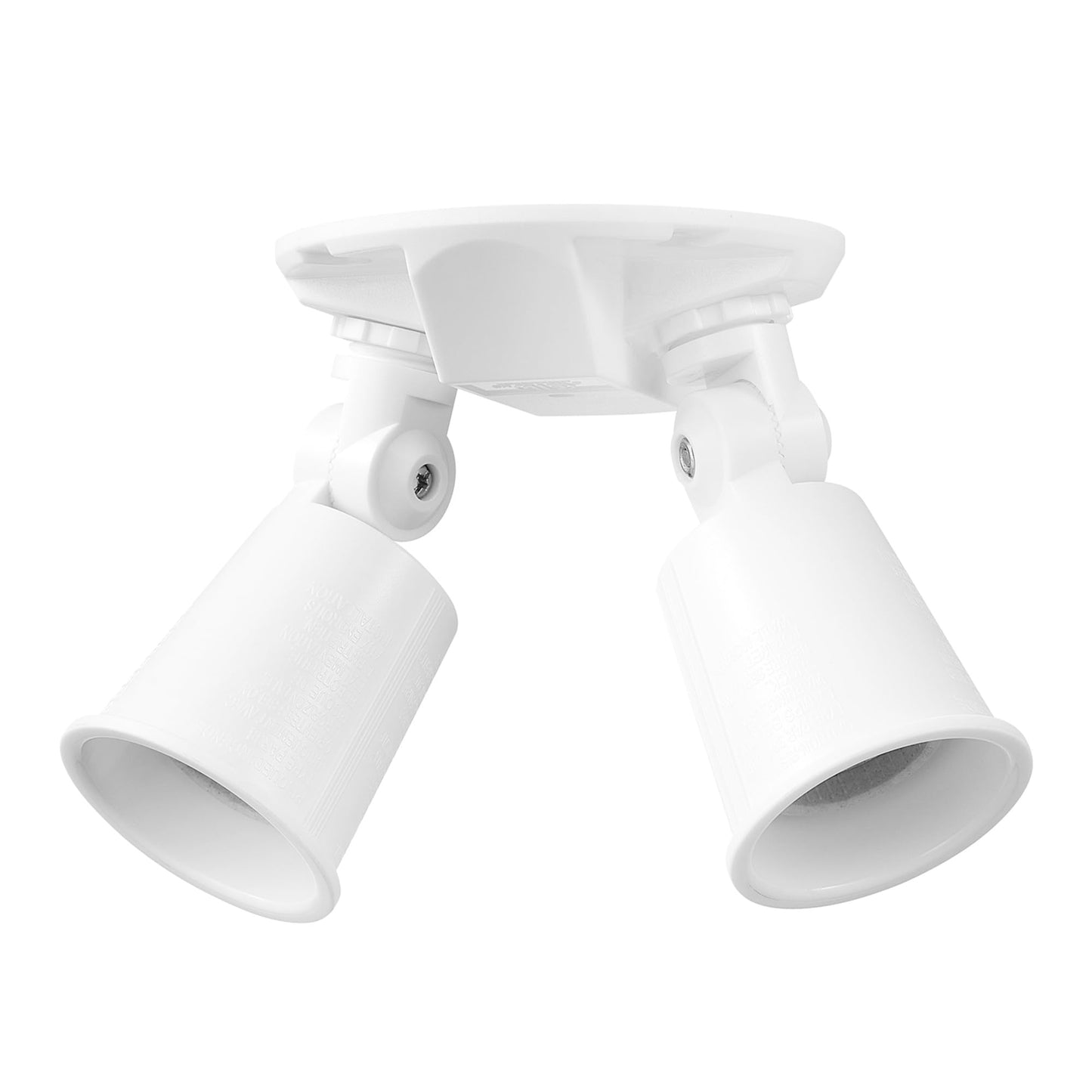 GLOBE 240 W Twin Head White Hardwired Switch Activated Security Flood Light, Spotlight, Outdoor, Outside House Lights