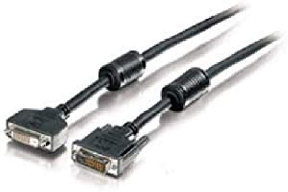 Equip DVI DualLink Extension with 2X Ferrite Cores 3 m Black