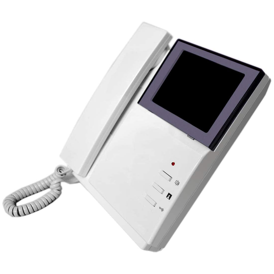 AMOCAM Video Door Phone System, 4.3 Inches Clear LCD Monitor Wired Video Intercom Doorbell Kits, IR Night Vision Outdoor Camera Door Intercom