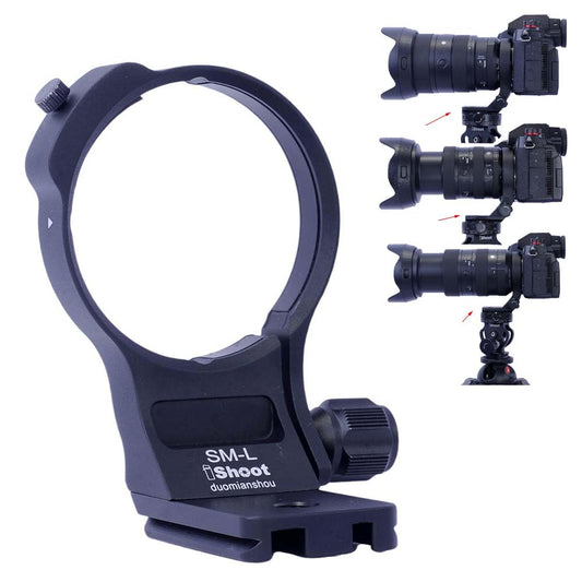 iShoot Lens Collar Tripod Mount Ring Compatible with Sigma 28-45mm F1.8 DG DN Art, 28-105mm F2.8 DG DN Art & 24-70mm F2.8 DG DN II Art L-Mount, Quick