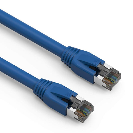 Nippon Labs Cat8 RJ45 25FT Ethernet Patch Internet Network LAN Cable, Indoor/Outdoor, 24AWG - Latest 40Gbps 2000Mhz, Weatherproof S/FTP for Router