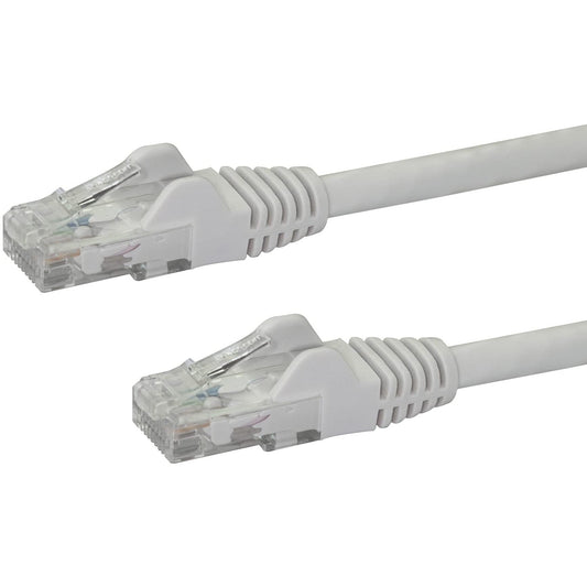 StarTech 100ft CAT6 Ethernet Cable - White CAT 6 Gigabit Ethernet Wire -250Mhz 100W PoE++ RJ45 UTP Category 6 Network Patch Cord Snagless