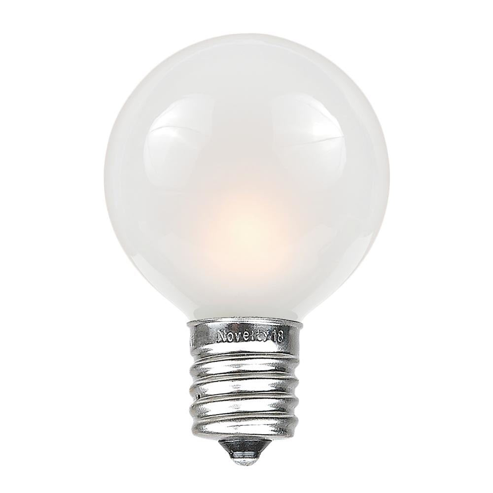 Novelty Lights Incandescent G50 Globe Replacement Bulbs, E17, 25 Pack