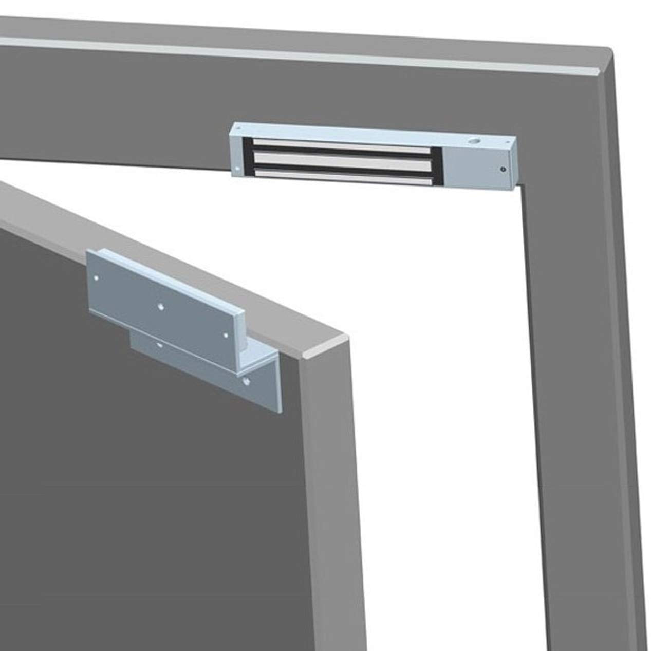 UHPPOTE ZL Mounting Bracket Clamp LZ Stents for 500KG 1200Lbs Magnetic Lock Inward Door
