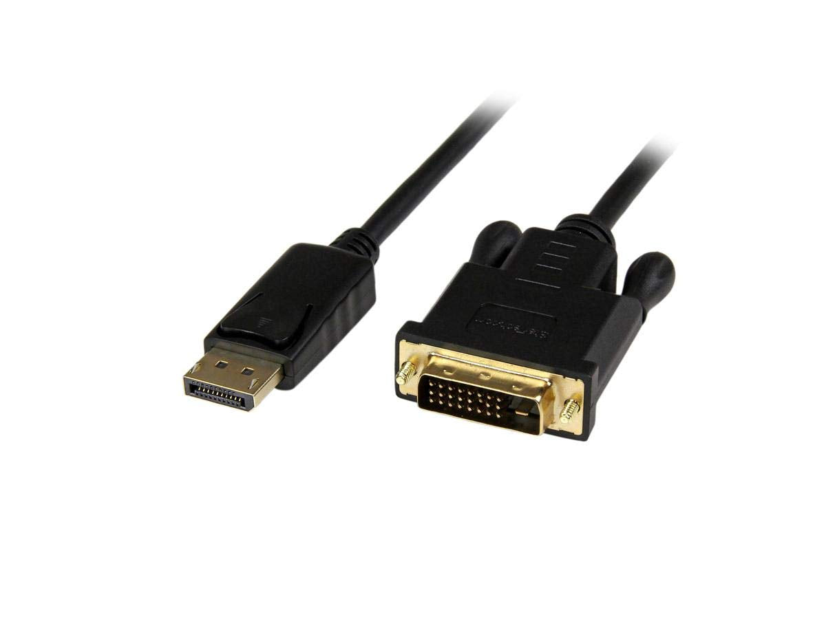 StarTech.com 6ft (1.8m) DisplayPort to DVI Cable - 1080p Video - Active DisplayPort to DVI Adapter Cable - DisplayPort to DVI-D Cable Single Link - DP