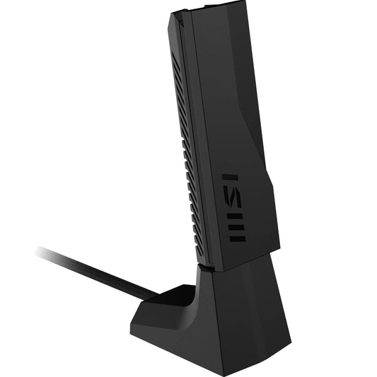 MSI BE6500 WiFi 7 USB Adapter - WLAN up to 2880 Mbps (6GHz, 5GHz, 2.4GHz Wireless), USB 3.2 Gen 1, MU-MIMO, 2X High-Gain Tri-Band Antennas
