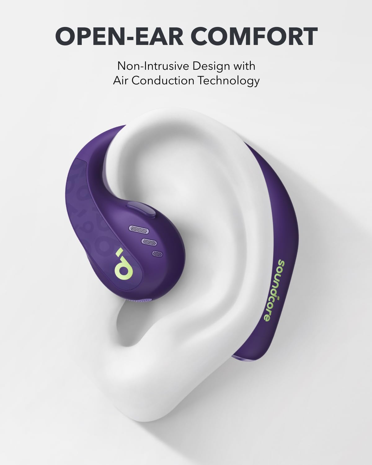 Soundcore by Anker AeroFit Pro Open-Ear Headphones, Ultra Comfort, Secure Fit, Ergonomic Design, Rich Sound with LDAC, Bluetooth 5.3, IPX5