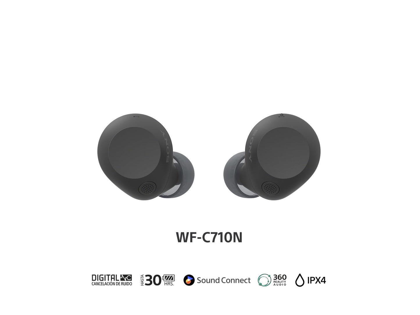 Sony WF-C710N/B Truly Wireless Noise-Canceling Earbuds (Renewed)