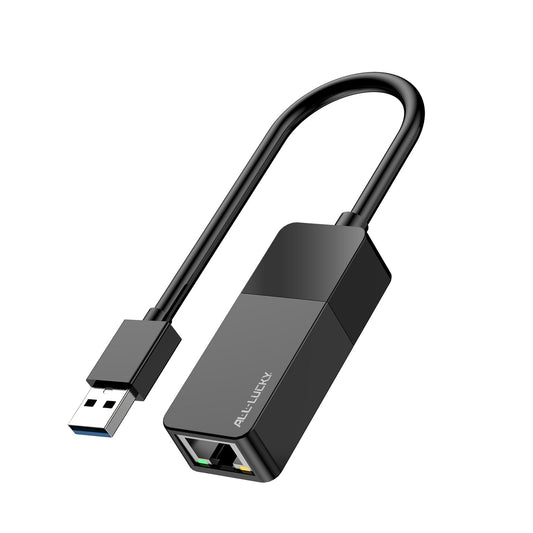 USB 3.0 to Ethernet Adapter, 1000Mbps USB A to Gigabit LAN Network Adapter, Plug & Play Driver-Free RJ45 Dongle. Compatible with Nintendo Switch