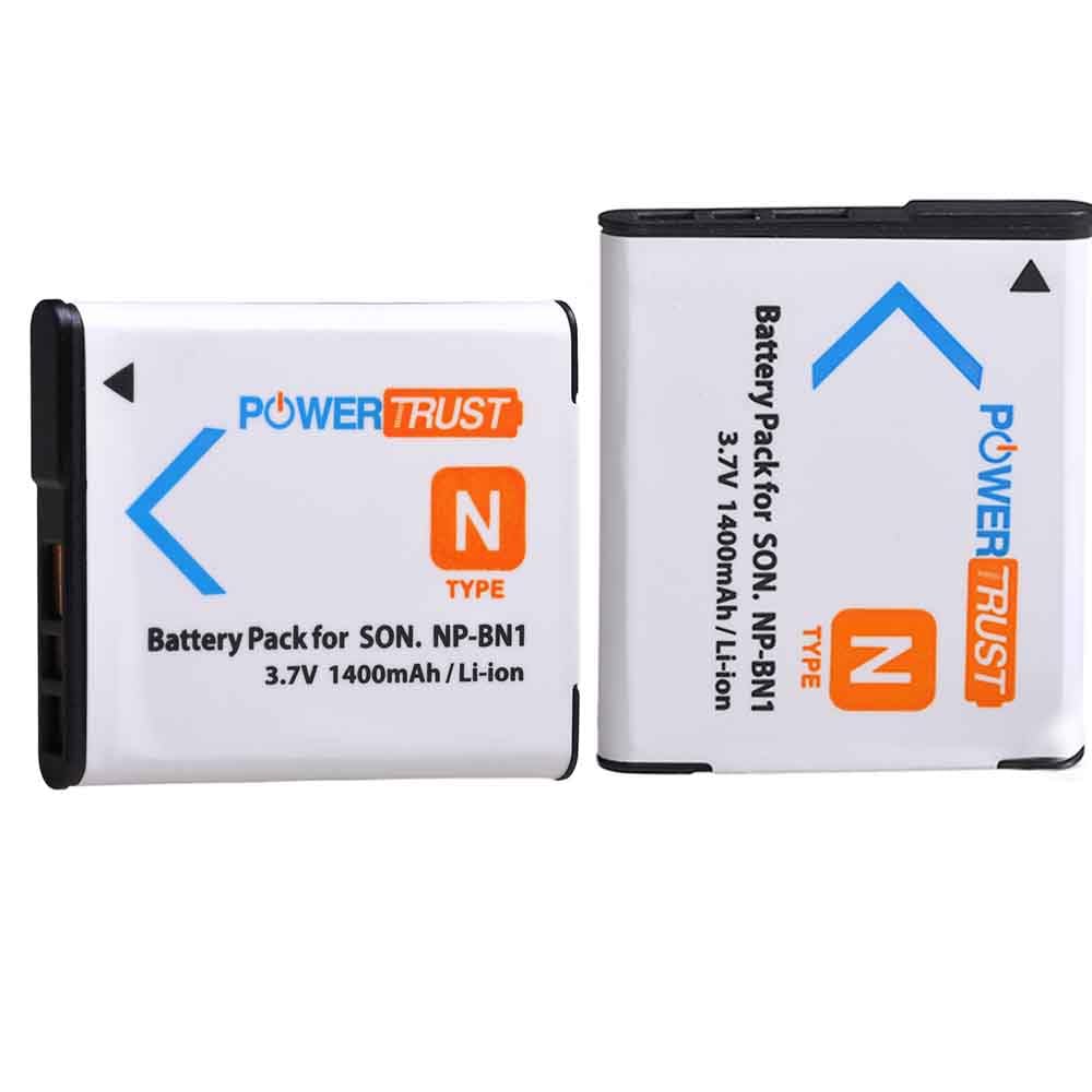 PowerTrust 2X NP-BN1 Battery for Sony NP BN1 NPBN1 BC-CSN and Cyber-Shot DSC-QX10 QX30 QX100 DSC-TF1 DSC-TX10 TX20 TX30 DSC-W530 DSC-W570 DSC-W650