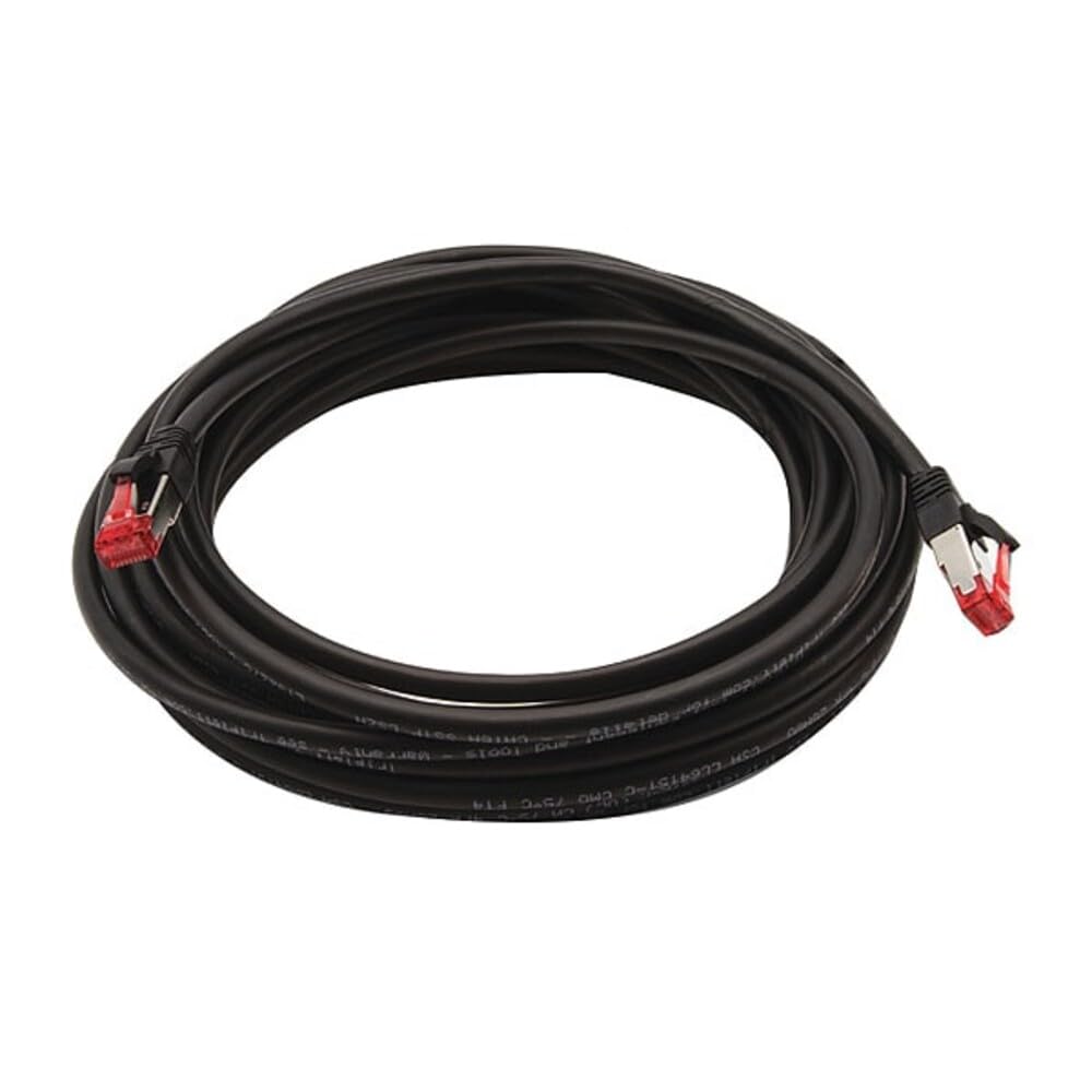 Triplett 25' Black CAT6A 10GBPS Professional Grade SSTP 26AWG Patch Cable (CAT6A-25BK)