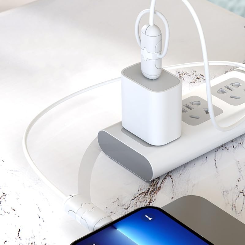 CCeCCe 3 Set Charger Cord Protector PD Fast Charging Cable End Protective Armor Case Heavy Duty Silicone Sleeve Tips Saver for iPhone 14 13 12 Pro 11