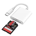 SD Card Reader USB C for iPhone 17/16/15 Series, AIDOUBARA Memory Card Reader with SD and Micro SD Slot, Digital Camera Adapter Compatible with iPad