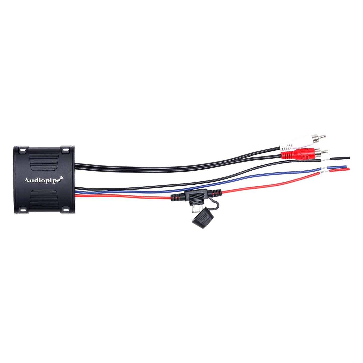 Audiopipe Marine Wireless Music Stream Audio Receiver (AP-BTM-1200), Blutooth 5.0 Adaptor, RCA Stereo Outputs, Perfect for Marine, ATV, UTV, Golf Car