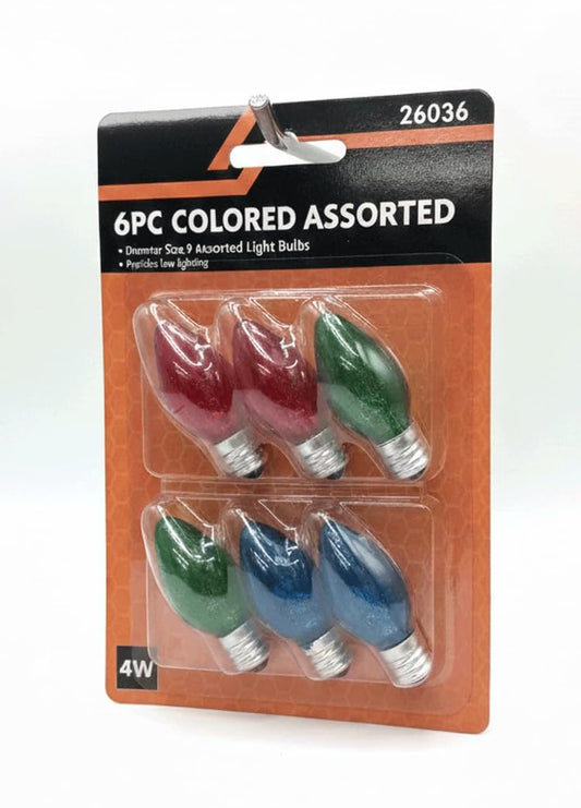 UI PRO TOOLS Green Blue Red Color Mini Night Lights Bulbs 6PC