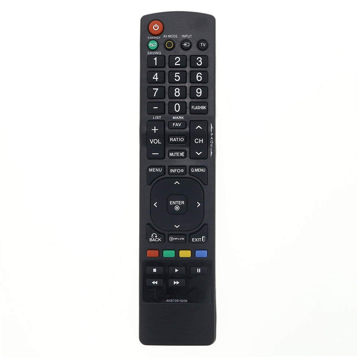New AKB72915206 Replacement TV Remote Control for LG Television