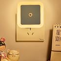 Hplvetoys Night Lights Plug into Wall,Dusk-to-Dawn Sensor with Automatically Turn on and Off Night Light Bedroom,Bathroom,Stairs,Warm, 4 Packs