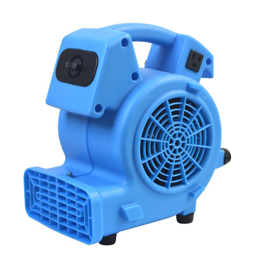 BLOTEK 1/8 HP 600 CFM Air Mini Mover Carpet Dryer Floor Fan with High-Power Airflow for Fast Drying WWD00