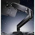 SIAGO Single Monitor Stand, 15 to 32 Inch Monitors Arm, Adjustable Mount with C-Clamp and Grommet Installation, Made of Iron and Al, VESA Monitor