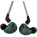 in Ear Headphones, KZ AS10 Five Balanced Aramature Extra Bass Universal-Fit Earphones Compatible(Cyan Without Mic)