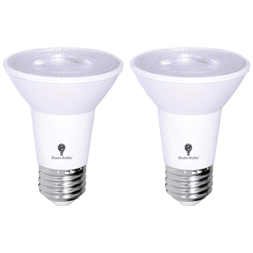 2 Pack PAR20 Outdoor LED Flood Light Bulb 8W 75 Watt Equivalent 500 Lumens Dimmable Waterproof E26 3000K Warm White LED Flood Light Bulbs for Security