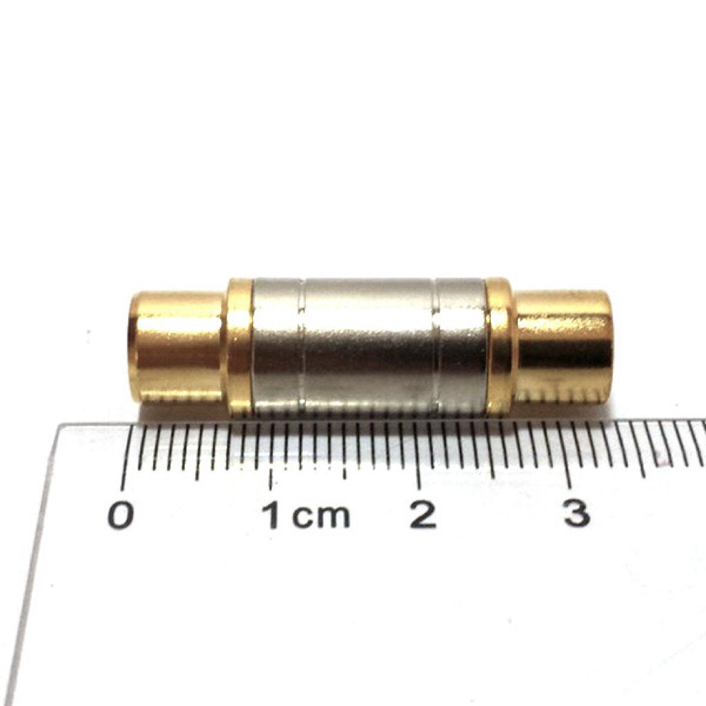 CESS Gold RCA Female to RCA Female Coupler Adapter Connector (2 Pack)