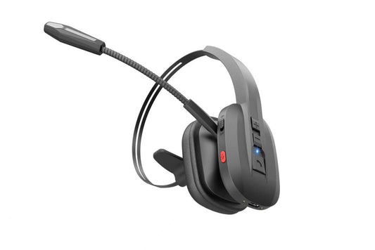 SINWE Trucker Bluetooth Headset, Wireless Headset with Dual Mic Noise Cancelling, All-Day Talk Time Mute Button Bluetooth Headsets Multipoint