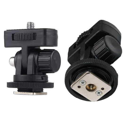 ThtRht 2 Pack Field Monitor Holder Quick Release Universal 1/4'' Screw Hot Shoe Mount Flash Bracket Cold Shoe Tilt 180 Degree Adjustable for Fill