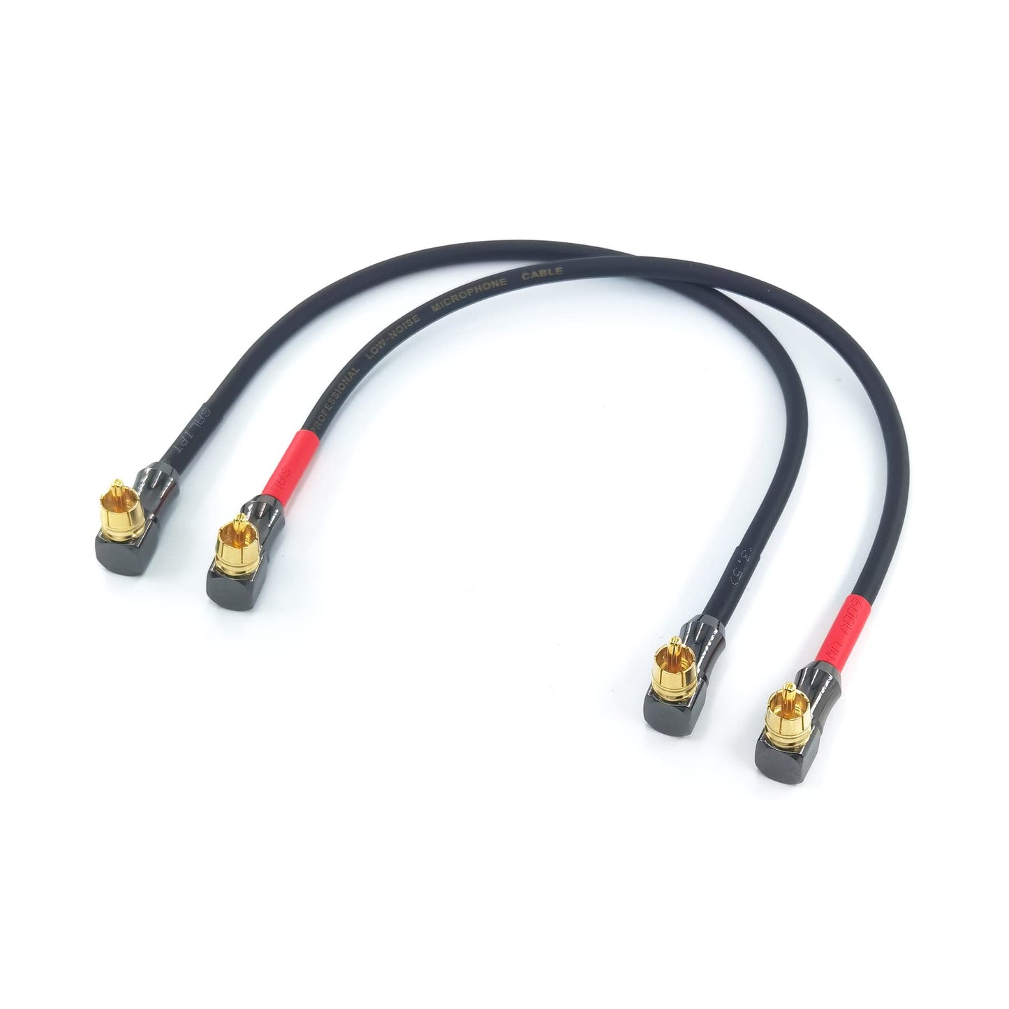 WJSTN-061 90 Degree Right Angle RCA Cable Male to Male Subwoofer Cable Digital Coaxial Audio Cable for Home Theater, Sound Bar, TV,and More? 2Pack