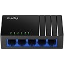 Cudy GS105D 5 Port Gigabit Ethernet Switch Desktop Ethernet Splitter Plastic Case Unshielded Switch Plug & Play Fanless Unmanaged