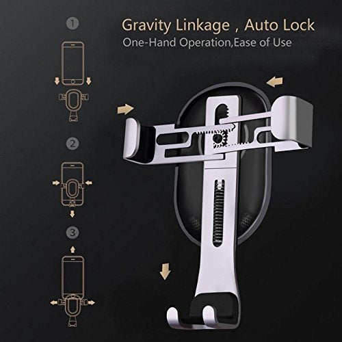 Car Mount Air Vent Holder Dock Cradle Gravity Auto Lock Compatible with LG Velvet 5G, V30, G6 Phones