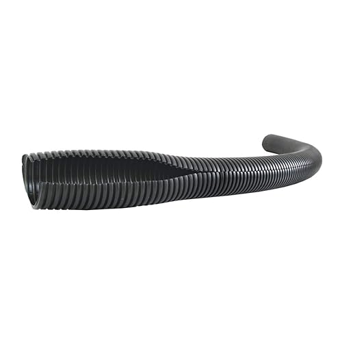 GG Grand General 85017 Roll 5/8 Inch ID Black Corrugated Split Loom, 10Ft/Bag