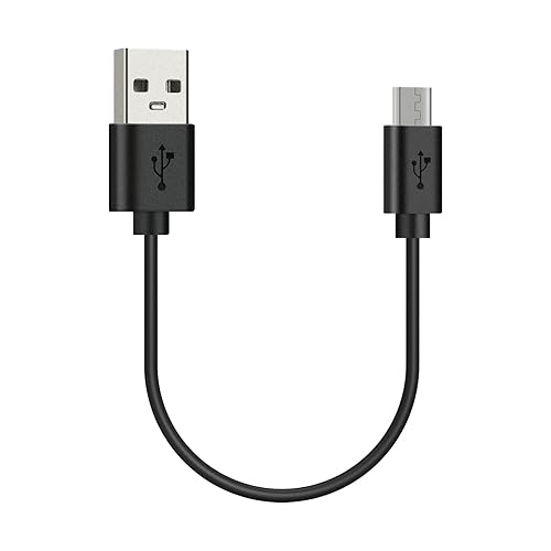 GEEKRIA USB Sport Earphones Short Charger Cable Compatible with Jabra Sport Pulse, Elite 65e, Halo Fusion, Halo Smart Charger, USB to Micro-USB…