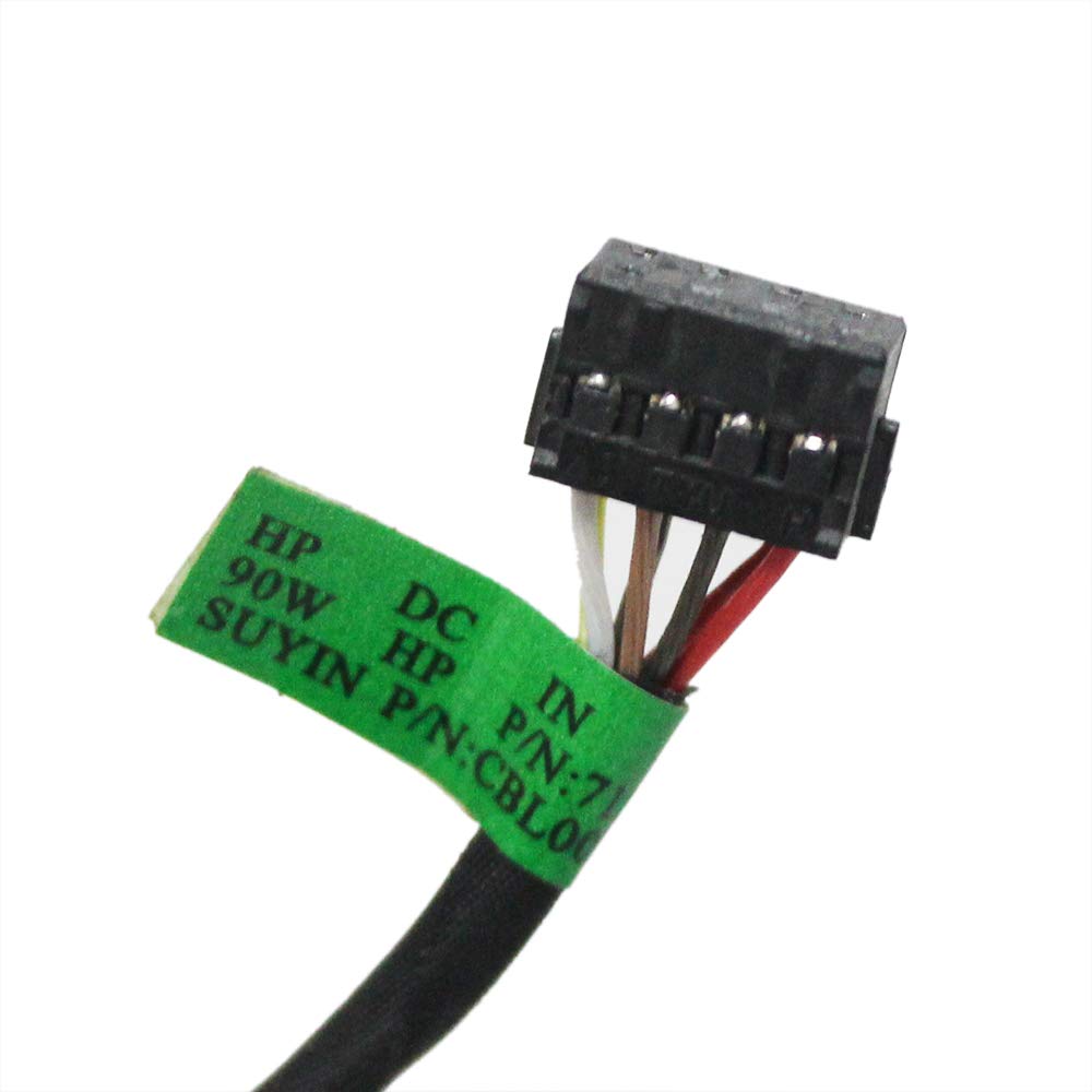 Zahara DC Power Jack Cable Plug in Charging Port Socket Connector with Cable Harness Replacement for HP Envy 17T-K Series 17t-k200 17t-k300