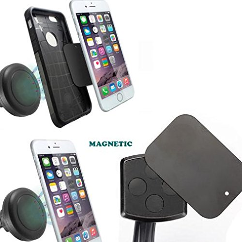 DNRPrime Car Mount Magnetic Holder Dash for Pixel 6, Pro - Windshield Telescopic Strong Grip Strong Magnets Compatible with Google Pixel 6, Pro Black