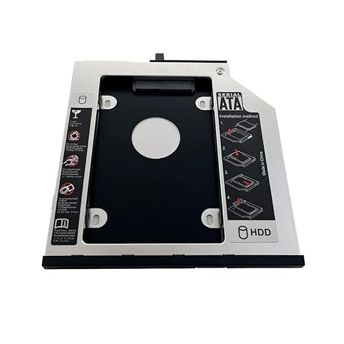 2nd HDD SSD Hard Drive Optical Bay Caddy Frame Tray for Lenovo Thinkpad T400 T410si T410i T420si T430si and x200 x201 x220 UltraBase