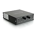 C2G Legrand Audio Amplifier, Black Audio Component Amplifier with External Volume Control, TAA Compliant Amp, Compact Amplifier, 4.65 x 5 x 1.34