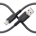 360 Electrical USB-C to USB-A Charging Cable - 5ft, Tangle-Free, Fast Charge Compatible, Ultra-Flow™ Braided, Durable Design