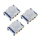 DUTTY Sensing Module, HC-SR501 Human Infrared Sensing Module, Pyroelectric Infrared Sensor(3PCS)