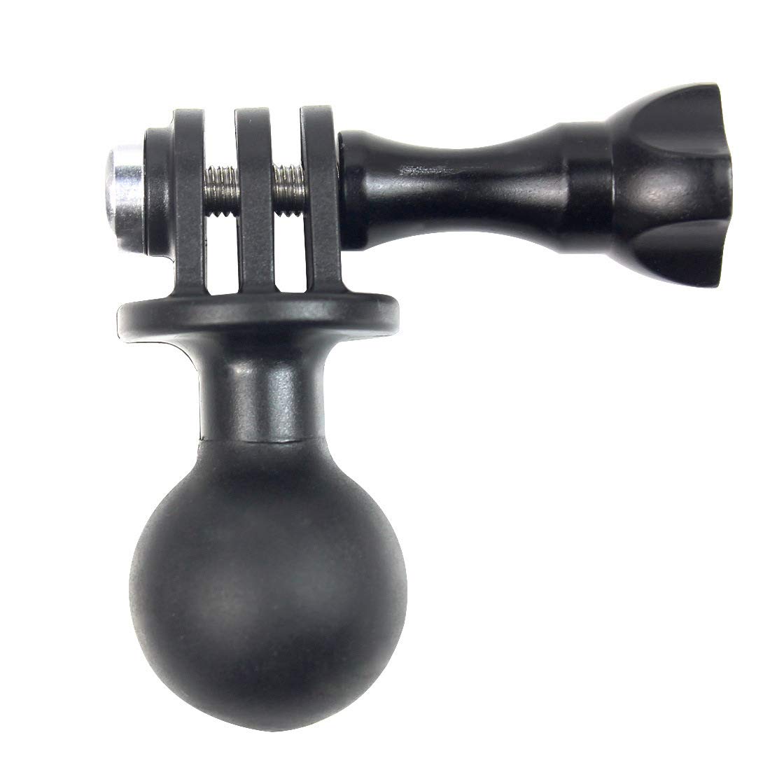 AngelReally 1" Ball Mount Universal Head Adapter with Thumb Screw Fit for Go He 9, 8 Black, 7 Black, 7 Silver, 7 White, 6, 5, 4, 3+, 5Session, MAX