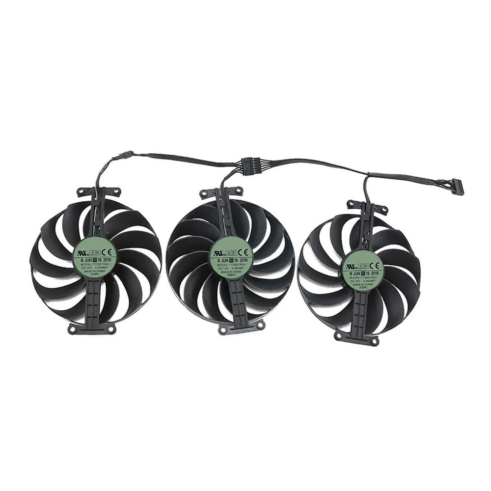 Rakstore T129215SU CF1010U12S 95mm Graphics Card Cooling Fan Replacement for ASUS ROG Strix RTX 3070 3070Ti 3080 3080Ti 3090 3060Ti RX 6700 XT 6800