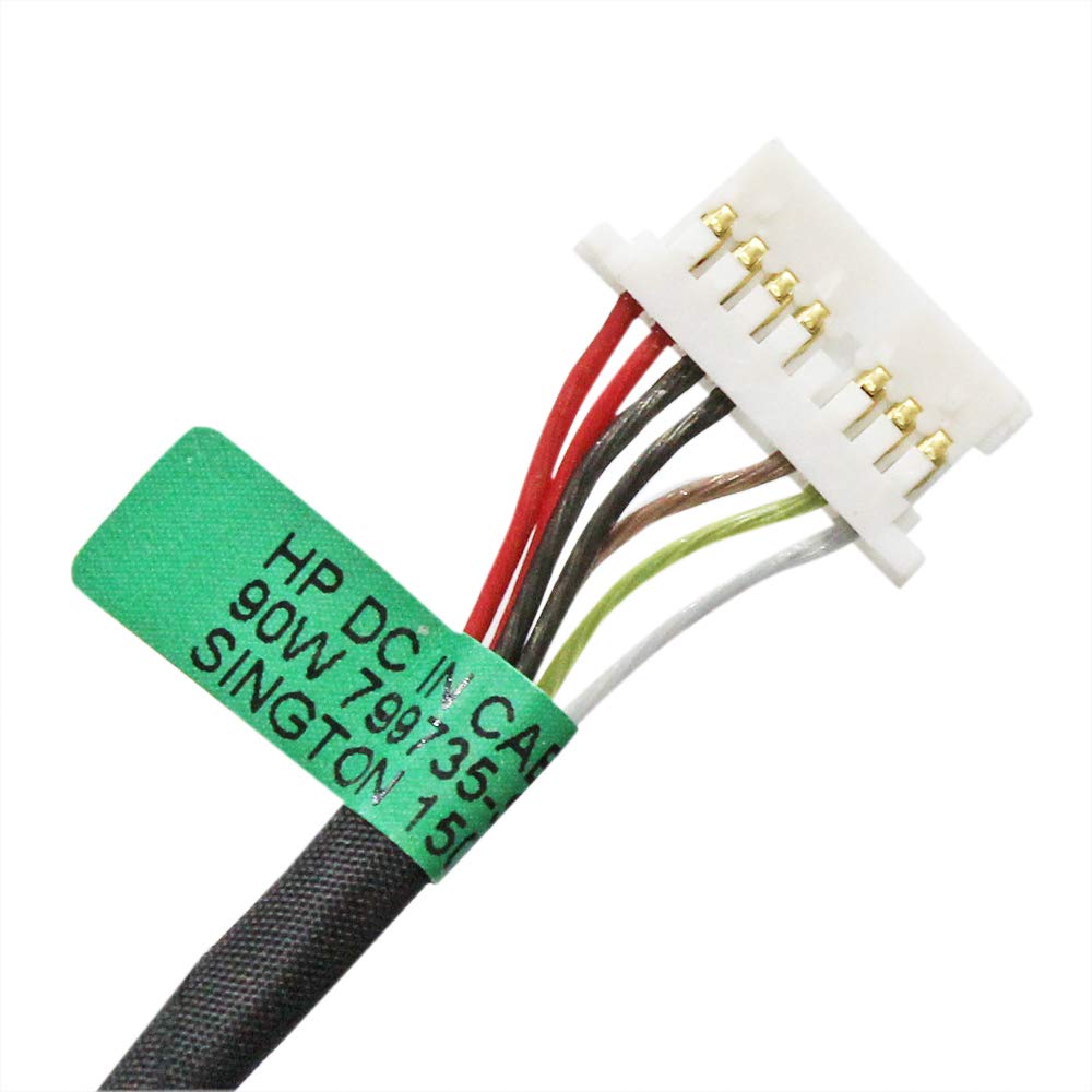 Zahara DC Power Jack with Cable for HP 17-by 17-CA Laptop L22528-001 L22528-001 799735-S51 799735-F51 799735-Y51