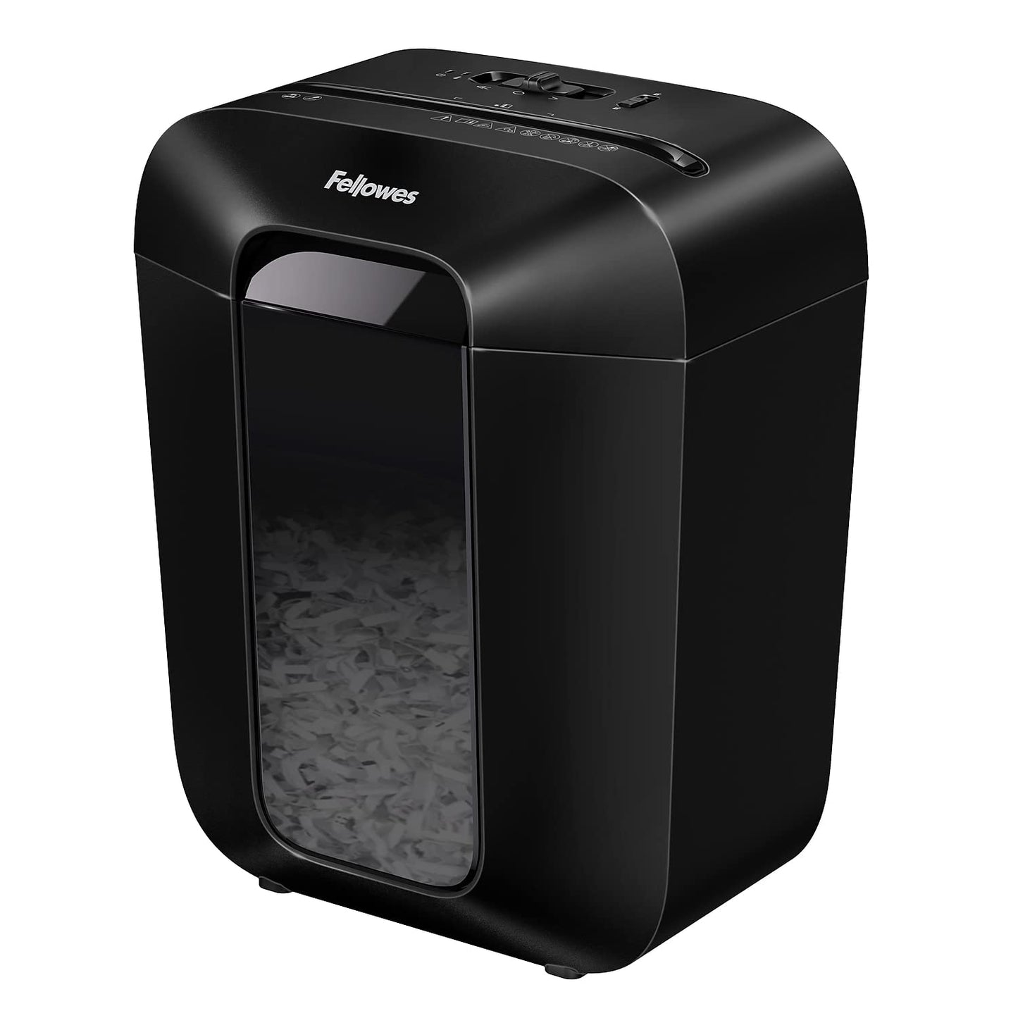 Fellowes Powershred LX45 Quiet Operation 8-Sheet Cross-Cut Paper Shredder, 4400201, Black