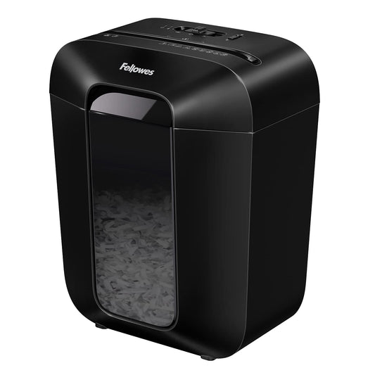 Fellowes Powershred LX45 Quiet Operation 8-Sheet Cross-Cut Paper Shredder, 4400201, Black