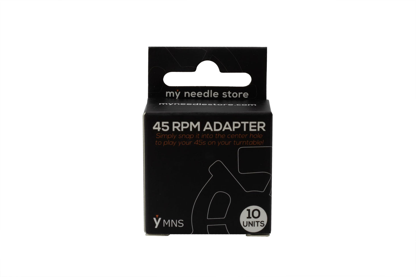 My Needle Store [SA-10] 45 Record Adapter, 10 Pack (5 Red, 5 Black) for 45 RPM Records - Compatible with Record Players and Turntables; Perfect