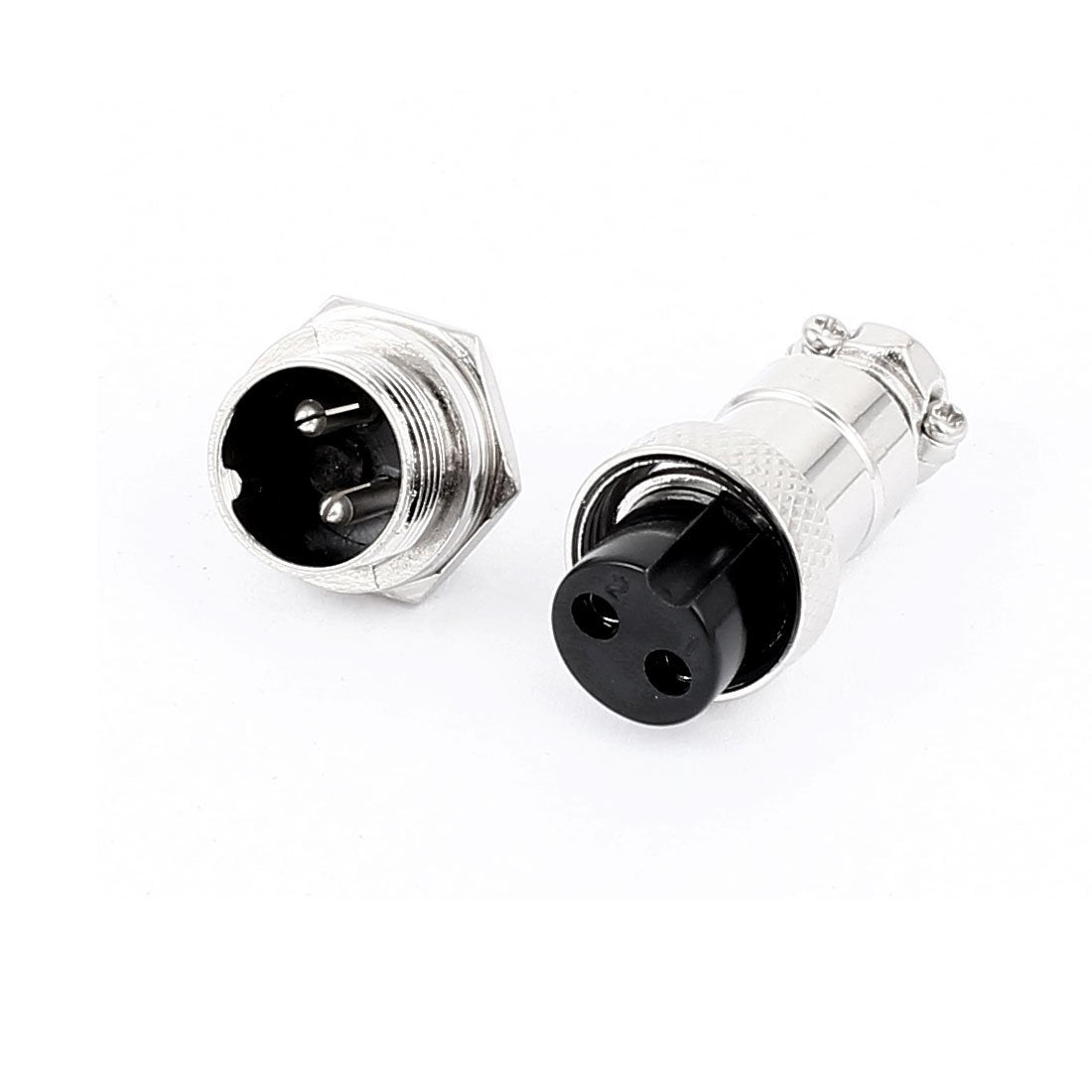 uxcell a16010300ux0182 Screw Aviation Connector Male Female GX16-2 16mm 2 Pin (Pack of 4)