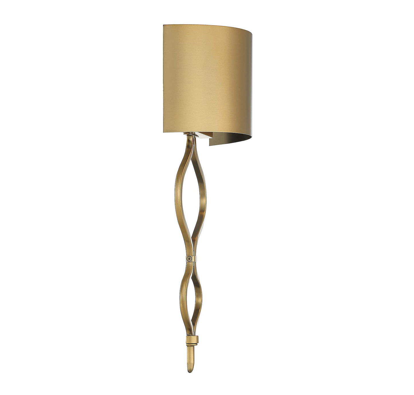 Savoy House 9-6520-1-322 Como Bohemian Modern Metal Wall Sconce, Integrated LED 1-Light 14 Watt, 20" H x 11" W, Warm Brass