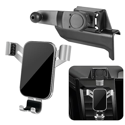 LUNQIN Car Phone Holder for Chevrolet Chevy Silverado 1500 2022-2026 and 2500HD 3500HD 2024-2026 [NOT Fit Work Truck.Custom] Auto Accessories Cell